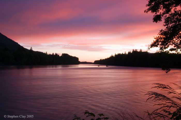 skagit river sunset - photo by stephen clay